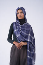 Printed Modal - Blue Plaid