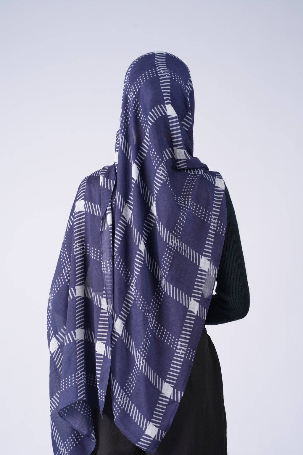 Printed Modal - Blue Plaid