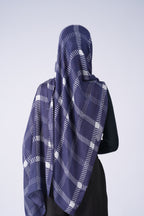 Printed Modal - Blue Plaid