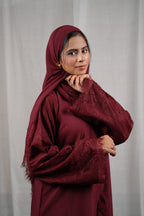 Nura Abaya - Burgundy