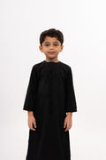 Kids Emirati Thobe - Charcoal Black - individual photo 52