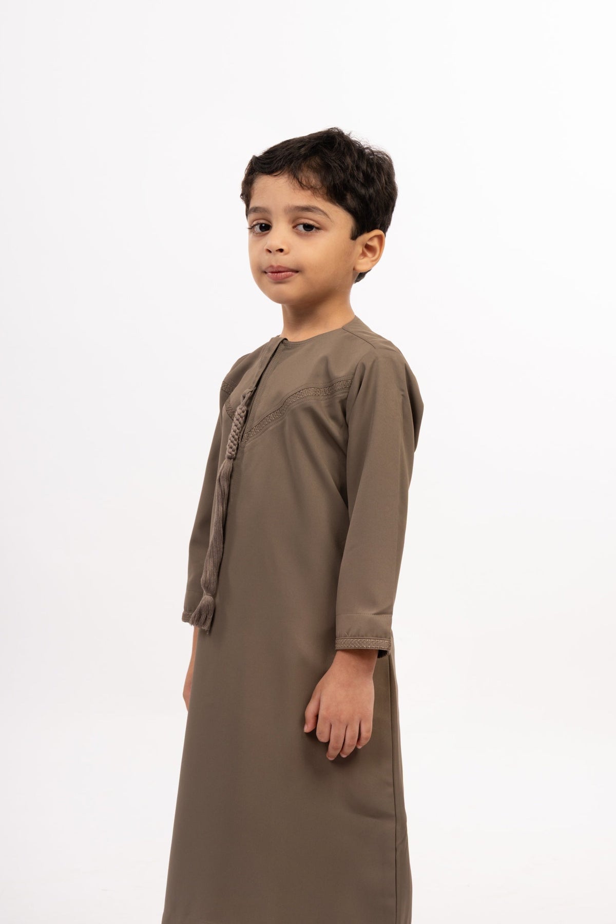 Kids Emirati Thobe - Desert Taupe - individual photo 58