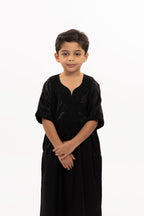 Kids Moroccan Thobe - Obsidian, individual product photo 1