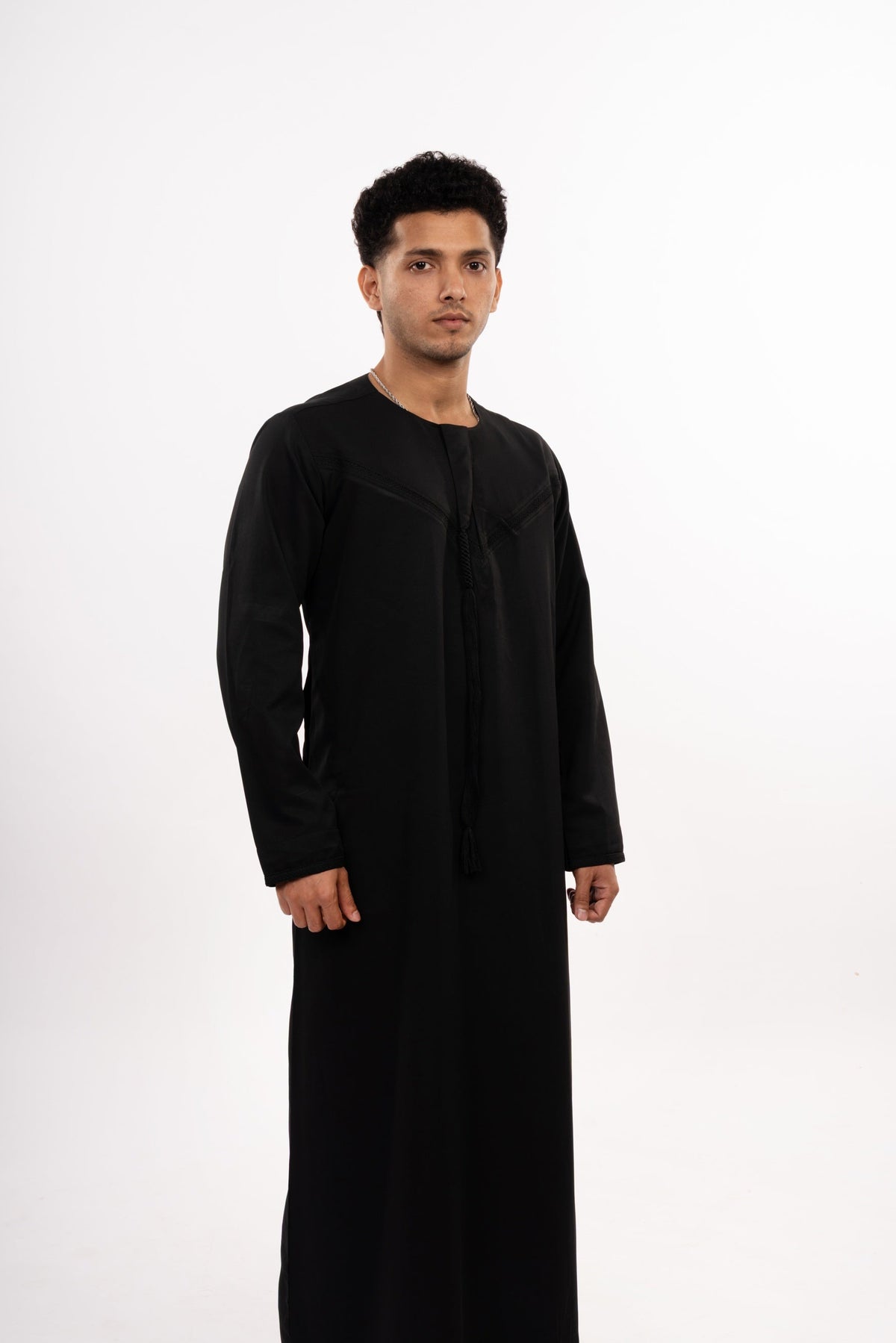 Premium Emirati Thobe - Charcoal Black - individual photo 41
