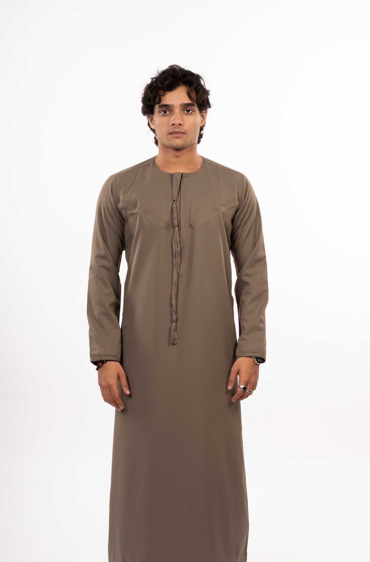 Premium Emirati Thobe - Desert Taupe - individual photo 49