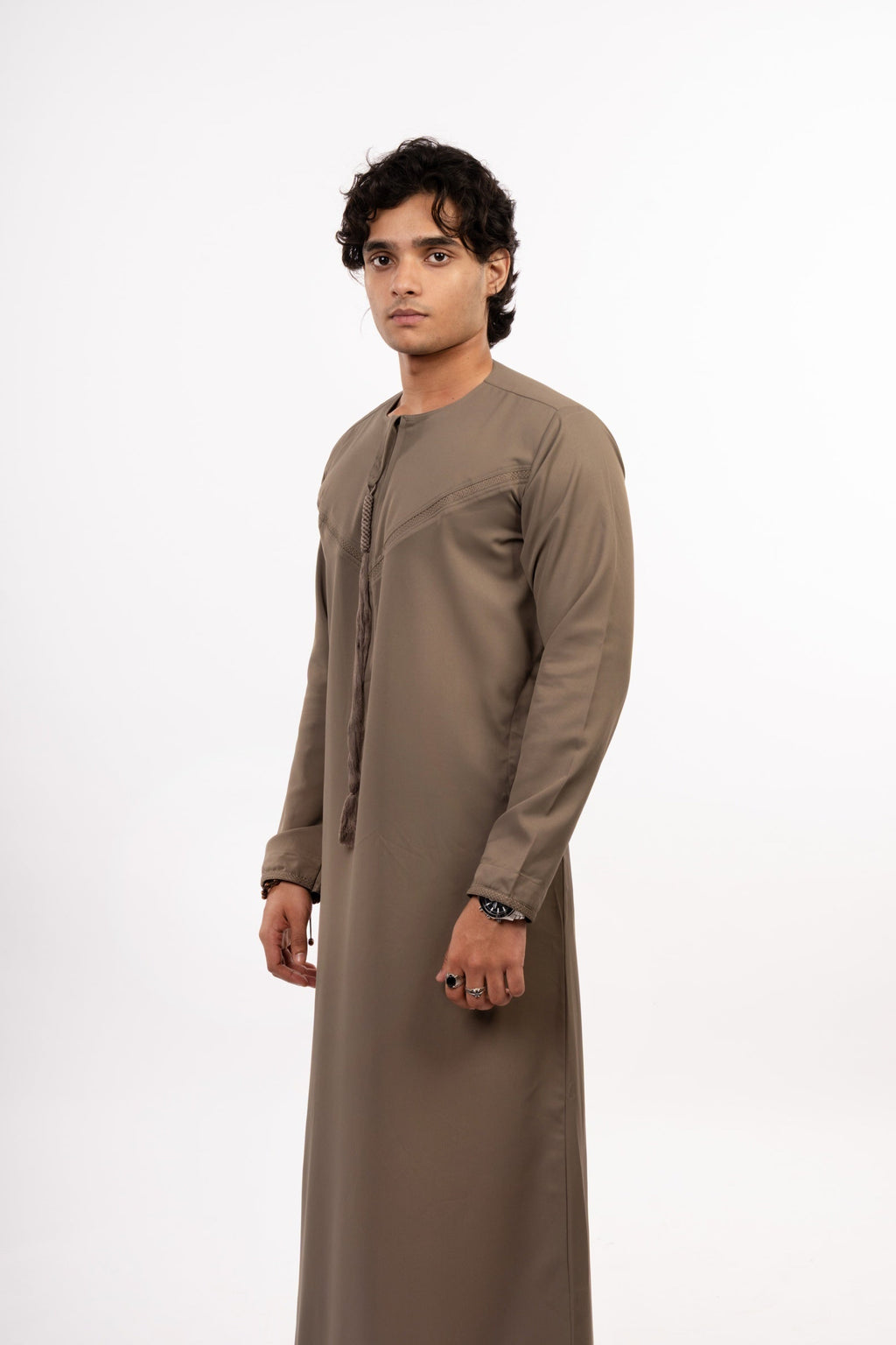 Premium Emirati Thobe - Desert Taupe - individual photo 51