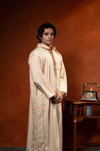 Premium Lightweight Hooded Djellaba - Sand - individual photo 122