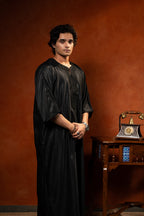 Premium Moroccan Gandoura - Black - individual photo 105