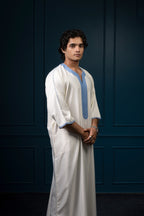 Premium Moroccan Gandoura - Glacier - individual photo 98