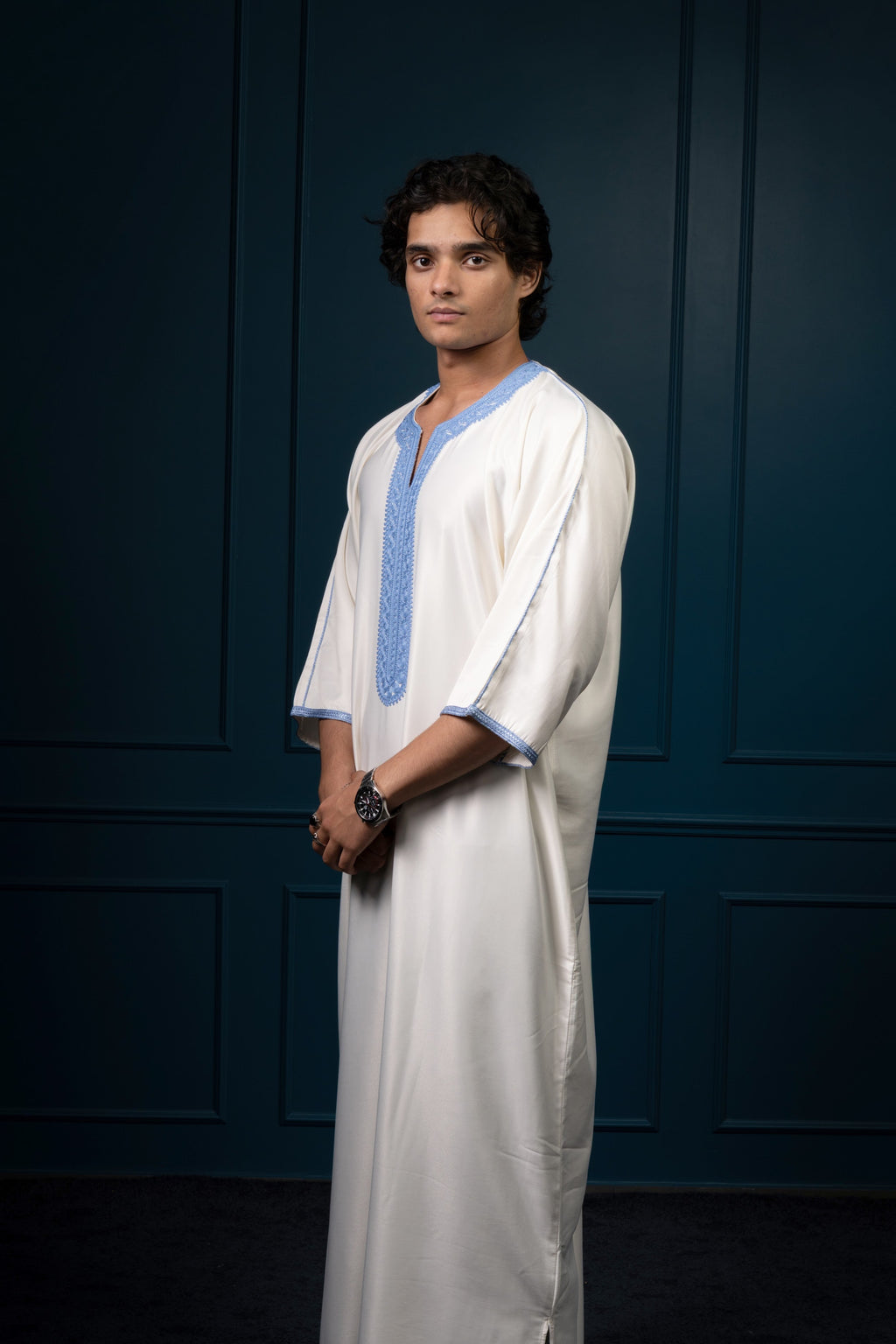 Premium Moroccan Gandoura - Glacier - individual photo 99