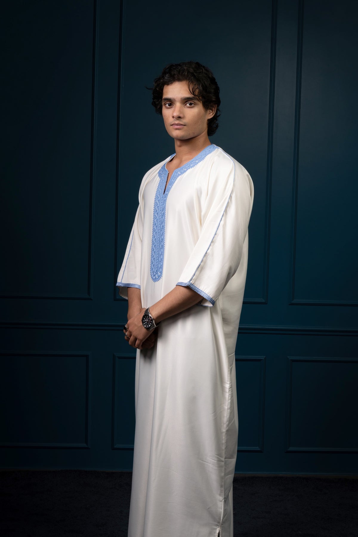 Premium Moroccan Gandoura - Glacier - individual photo 99