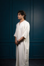 Premium Moroccan Gandoura - Pearl White, photo 90