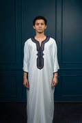 Premium Moroccan Gandoura - Sky Blue - individual photo 94