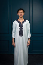 Premium Moroccan Gandoura - Sky Blue - individual photo 94