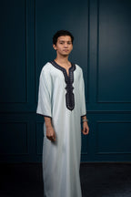 Premium Moroccan Gandoura - Sky Blue - individual photo 95