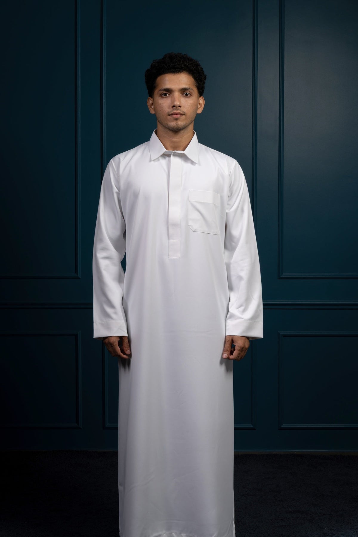 Premium Saudi Thobe - White, individual photo 91