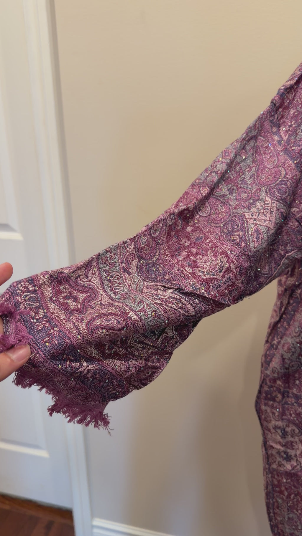 Pashmina Abaya - Purple