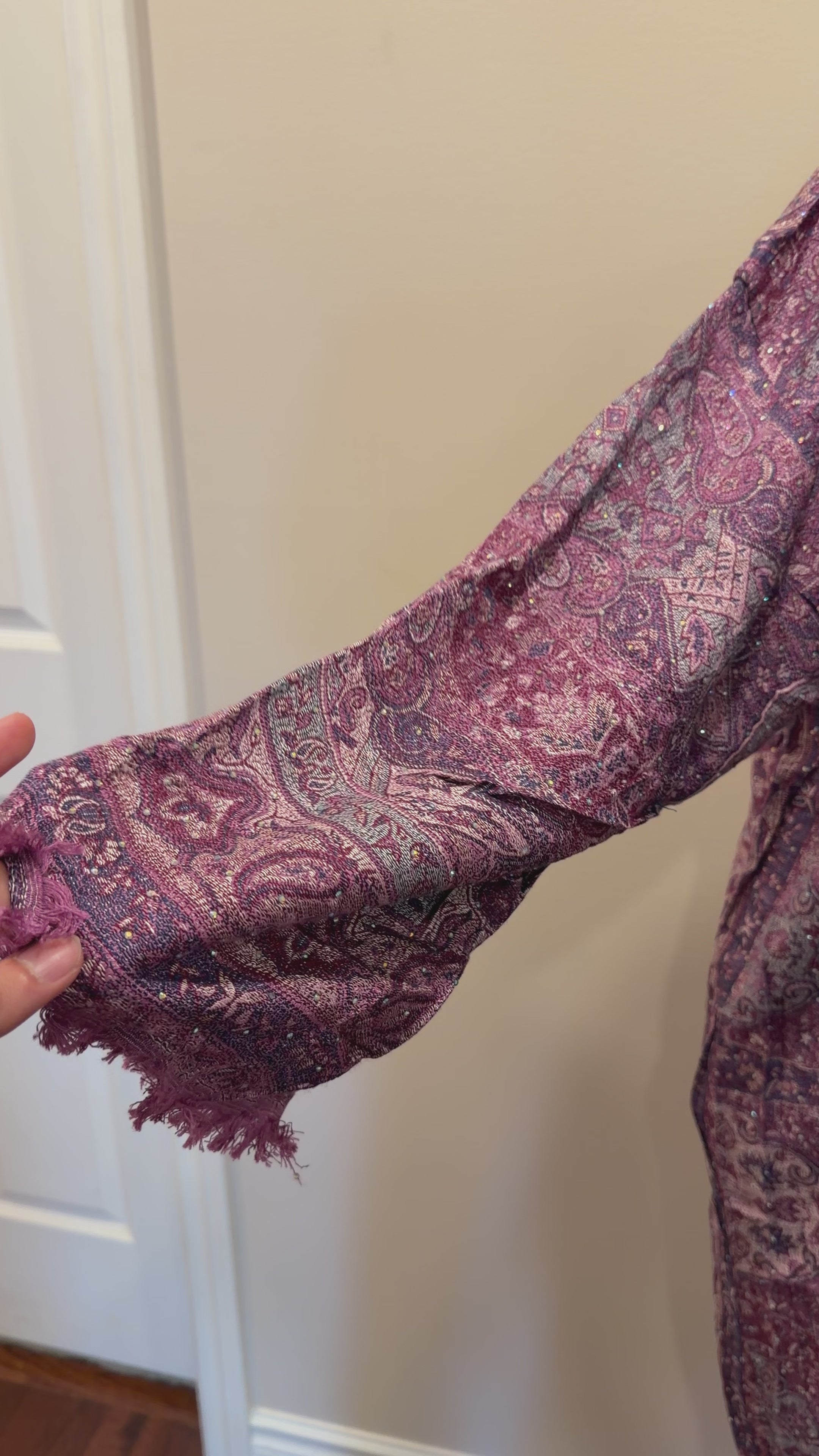Pashmina Abaya - Purple