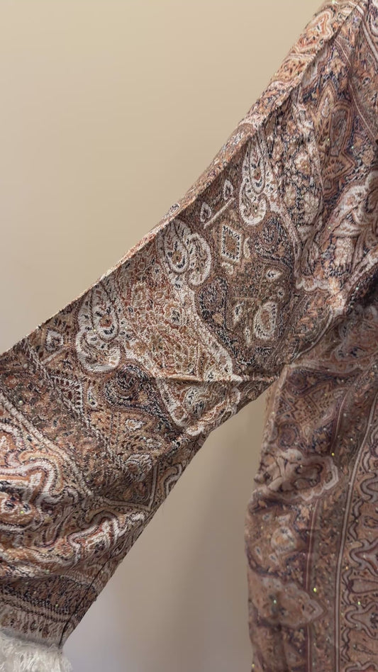 Pashmina Abaya - Brown