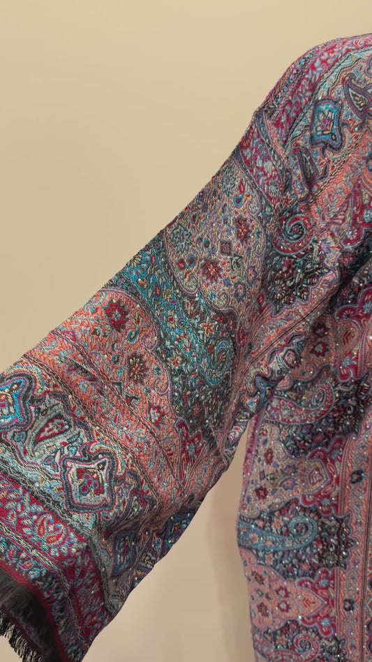 Pashmina Abaya - Multicolour (Dark)