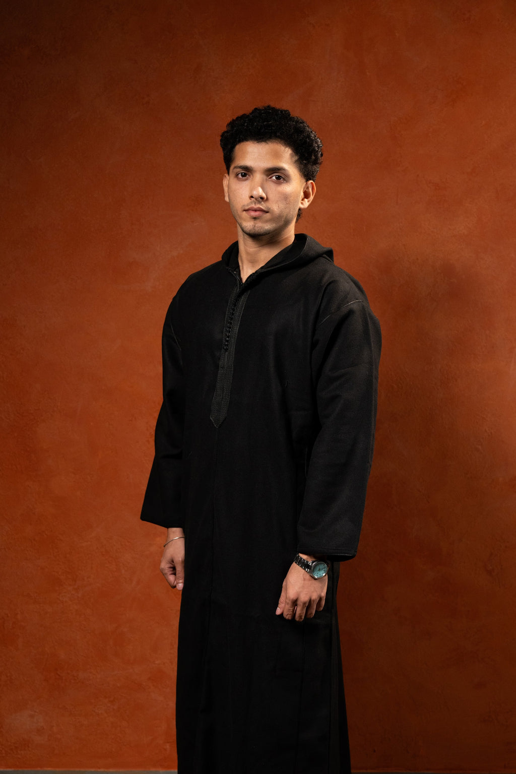 Winter Hooded Djellaba - Black - individual photo 145