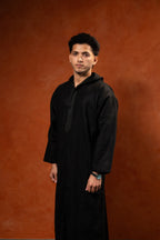 Winter Hooded Djellaba - Black - individual photo 145