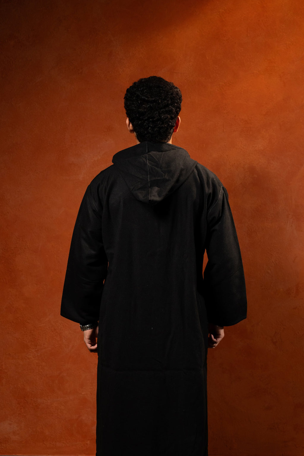 Winter Hooded Djellaba - Black - individual photo 146