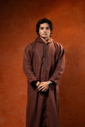 Winter Hooded Djellaba - Chocolate Brown - individual photo 133