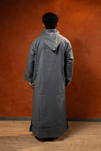 Winter Hooded Djellaba - Grey - individual photo 140