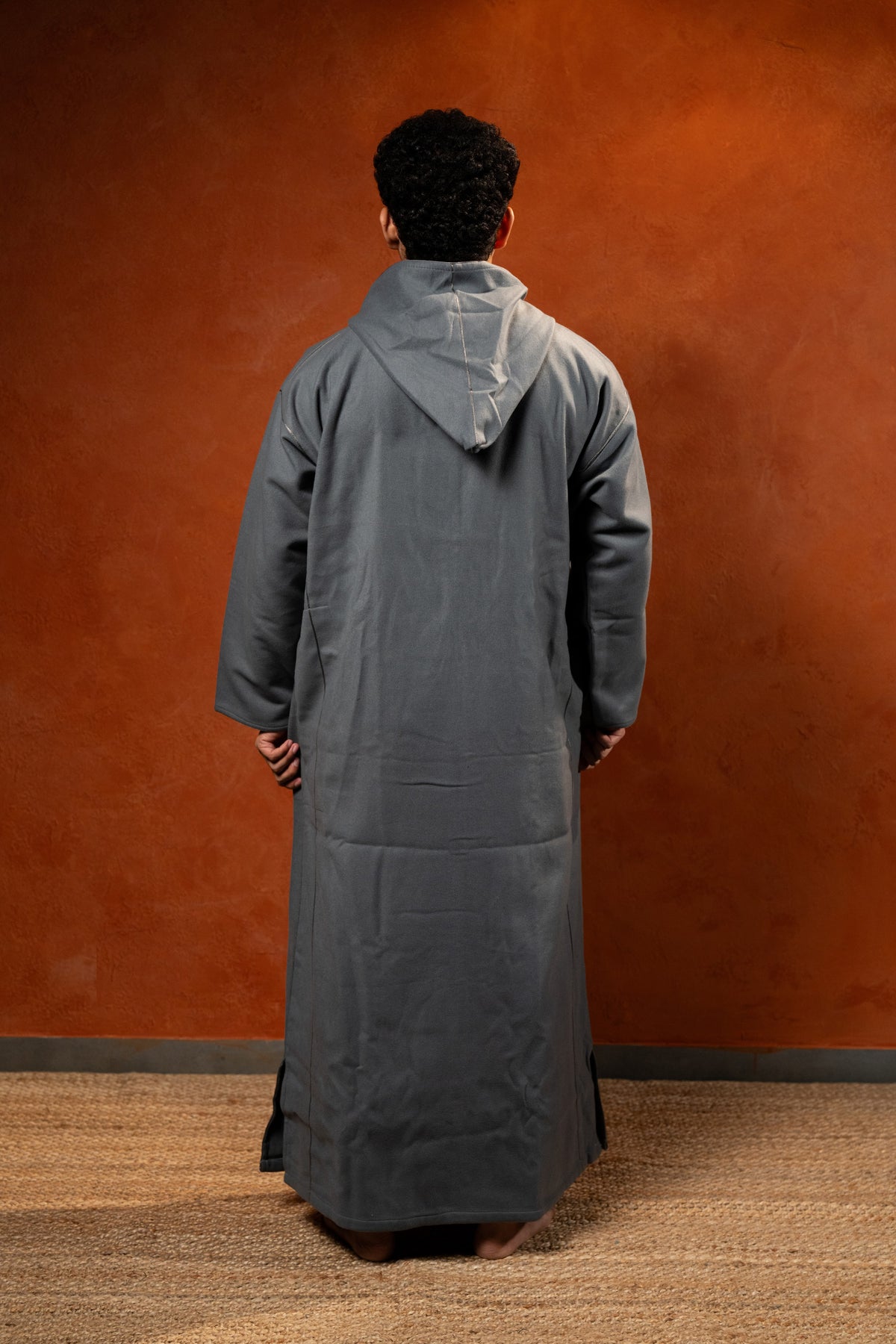 Winter Hooded Djellaba - Grey - individual photo 140