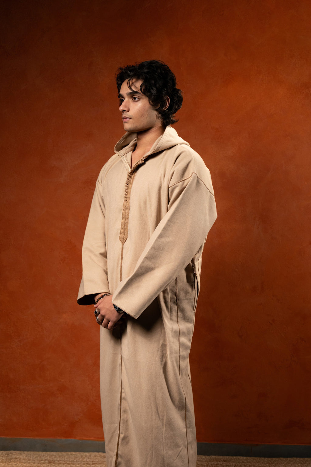 Winter Hooded Djellaba - Sand - individual photo 148